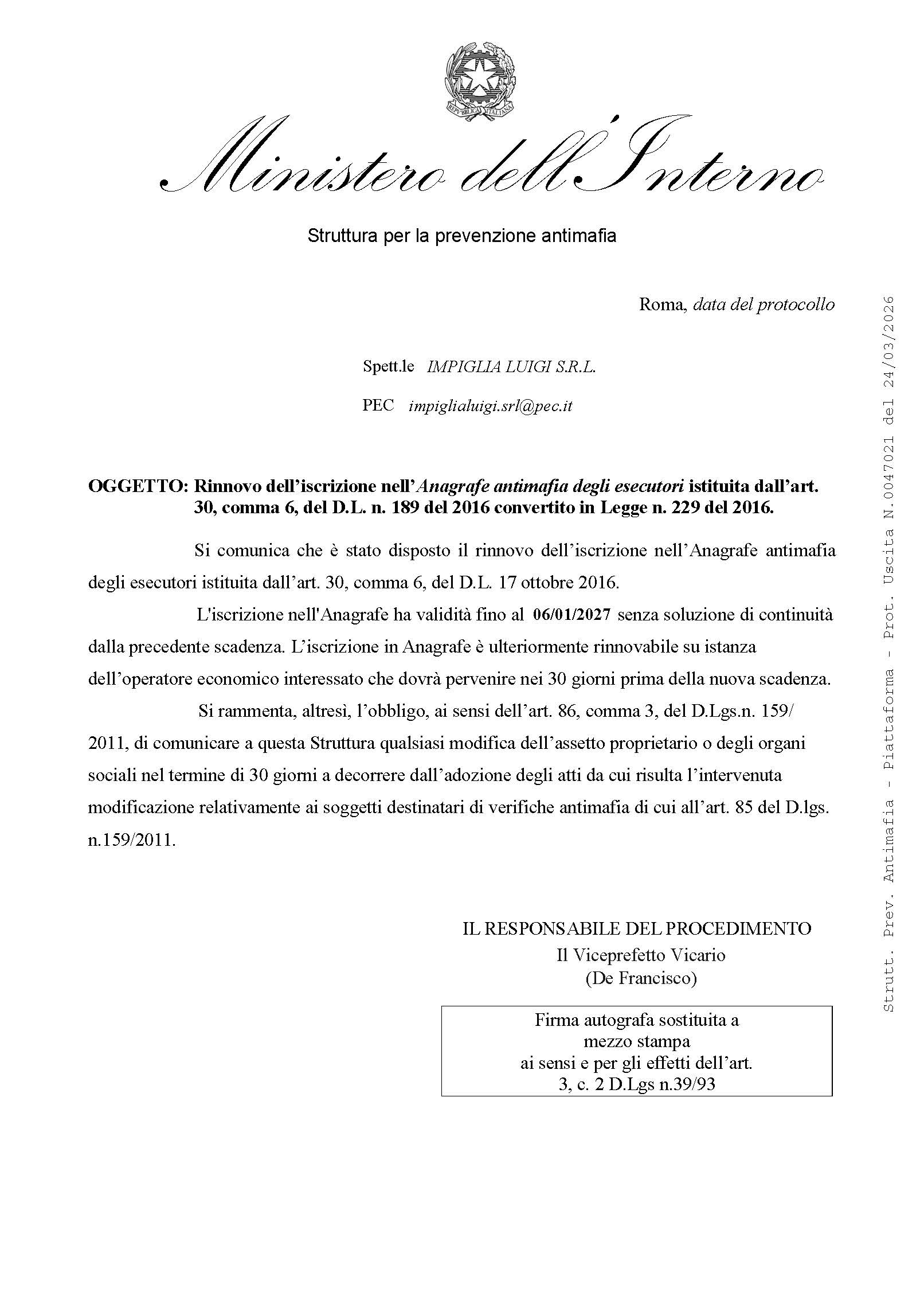 Anagrafica Antimafia